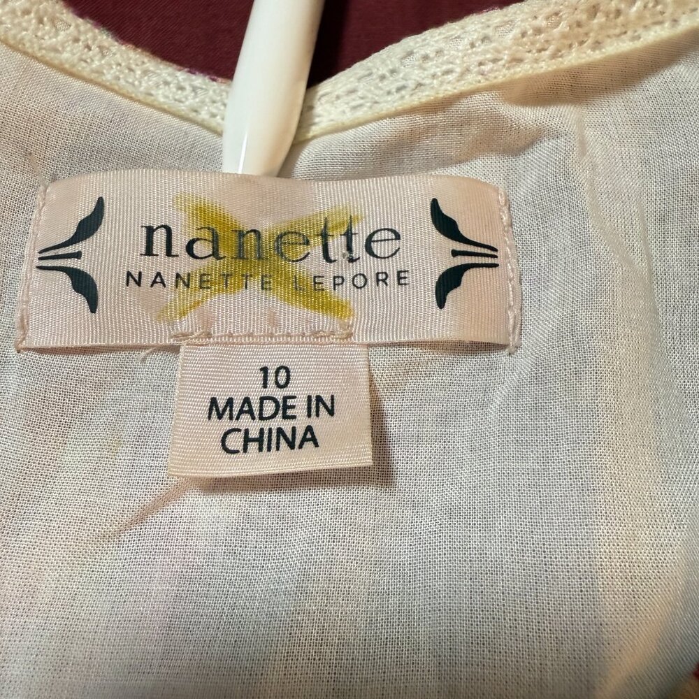 Nanette Lepore Multicolor Patchwork Quilt Print L… - image 8